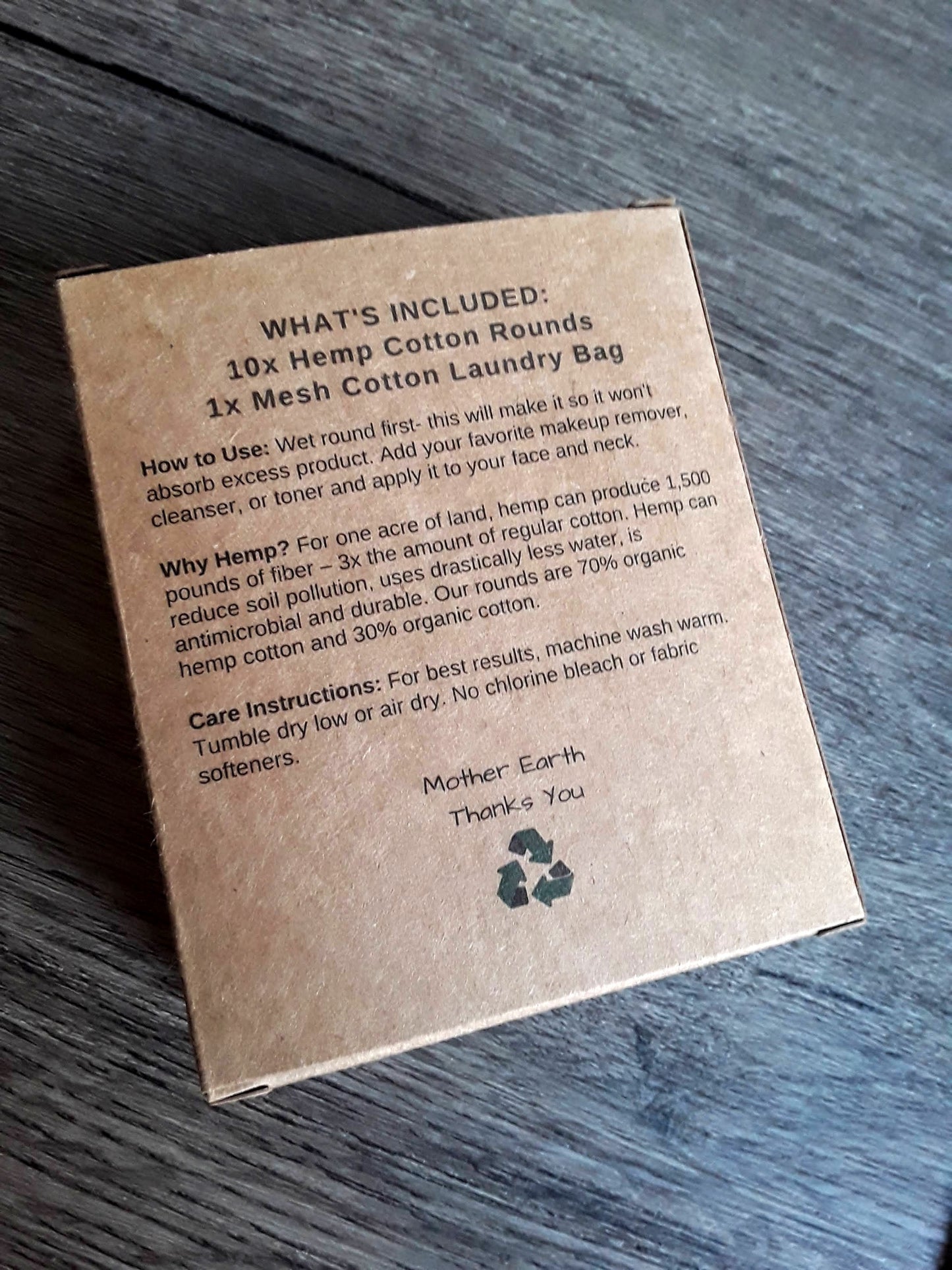 Reusable Hemp Cotton Rounds